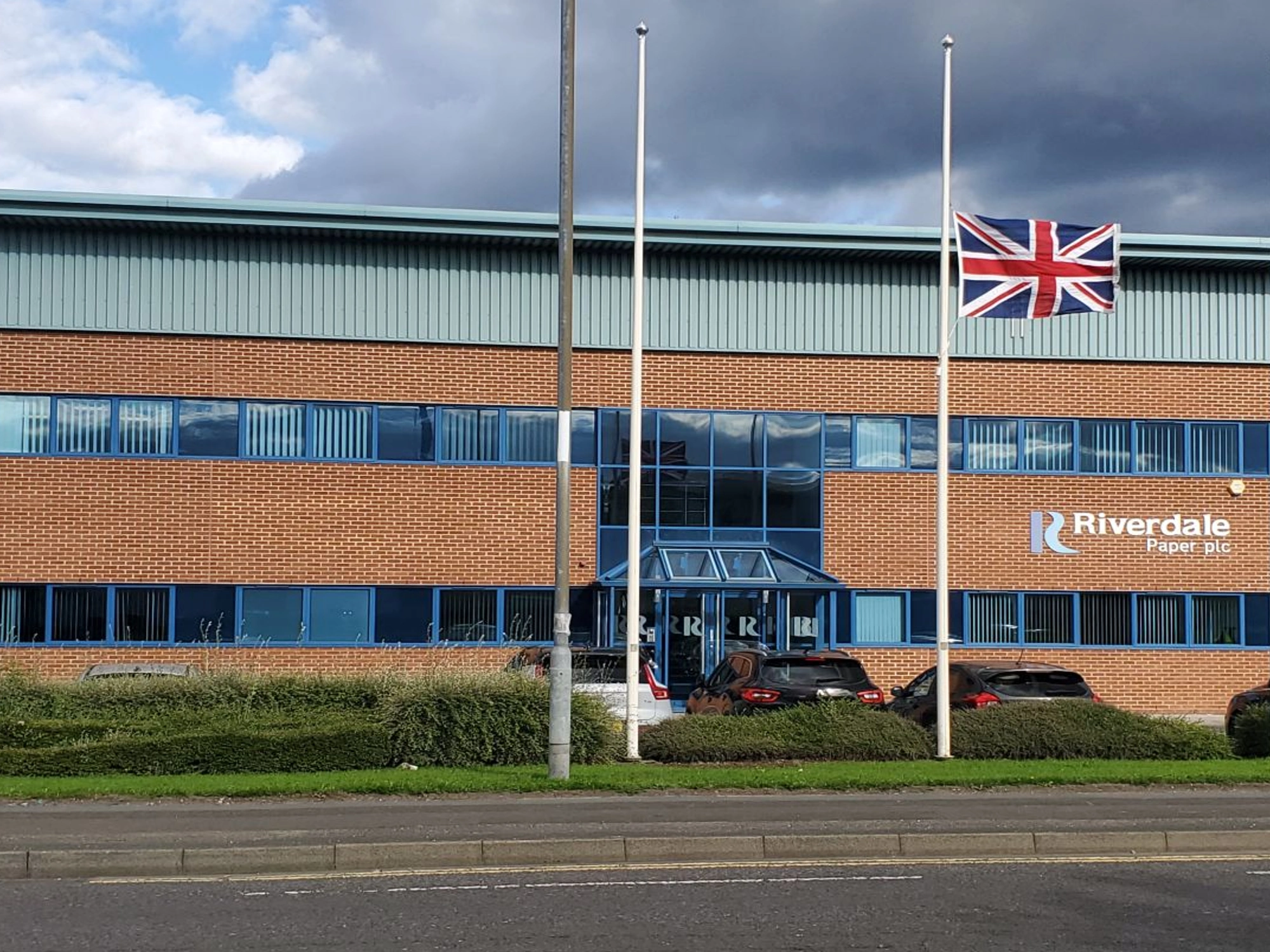 Exterior of Riverdale Recycling building on Team Valley Trading Estate.