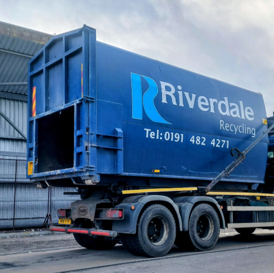 Large Riverdale Recycling container vehicle